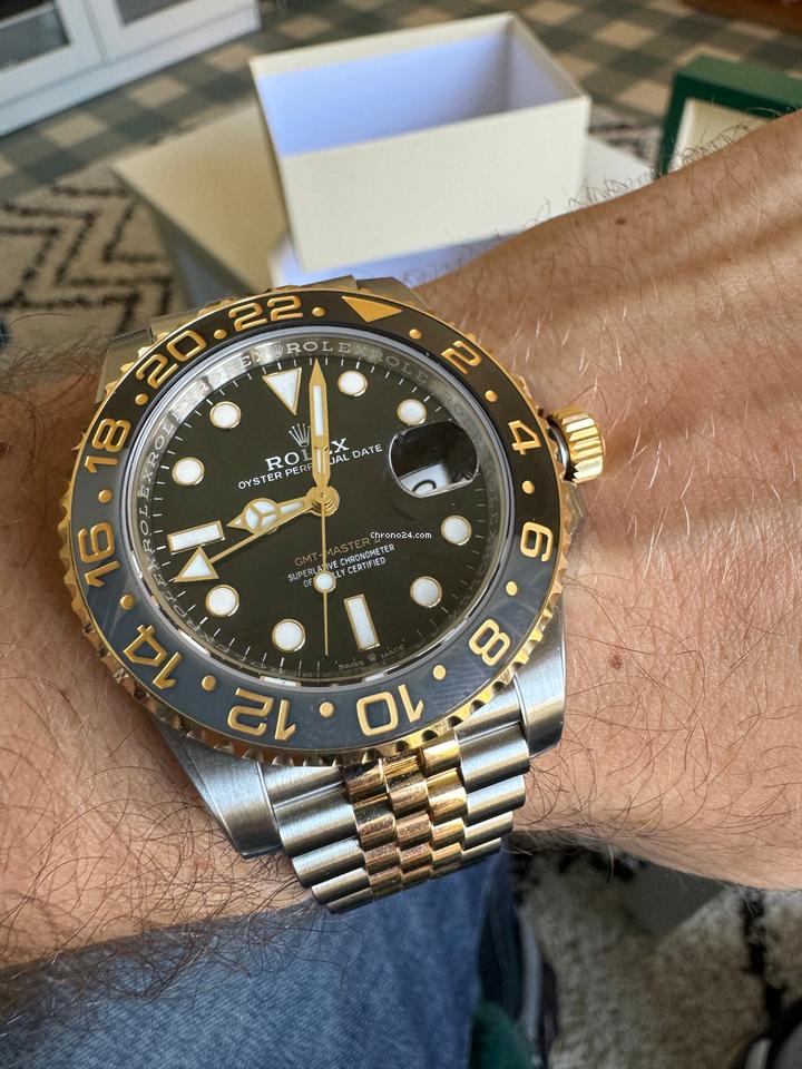 Rolex | GMT-Master II | 126713 | Steel | 40 mm | Gold/Steel | Black | Automatic