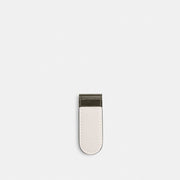 Coach Money Clip Gunmetal-Chalk