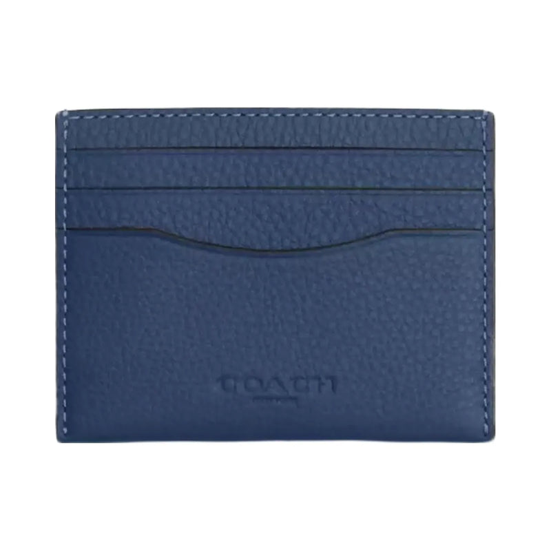 Coach Slim Id Card Case in Deep Blue
