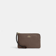Coach Zip Card Case Gold Dark Stone