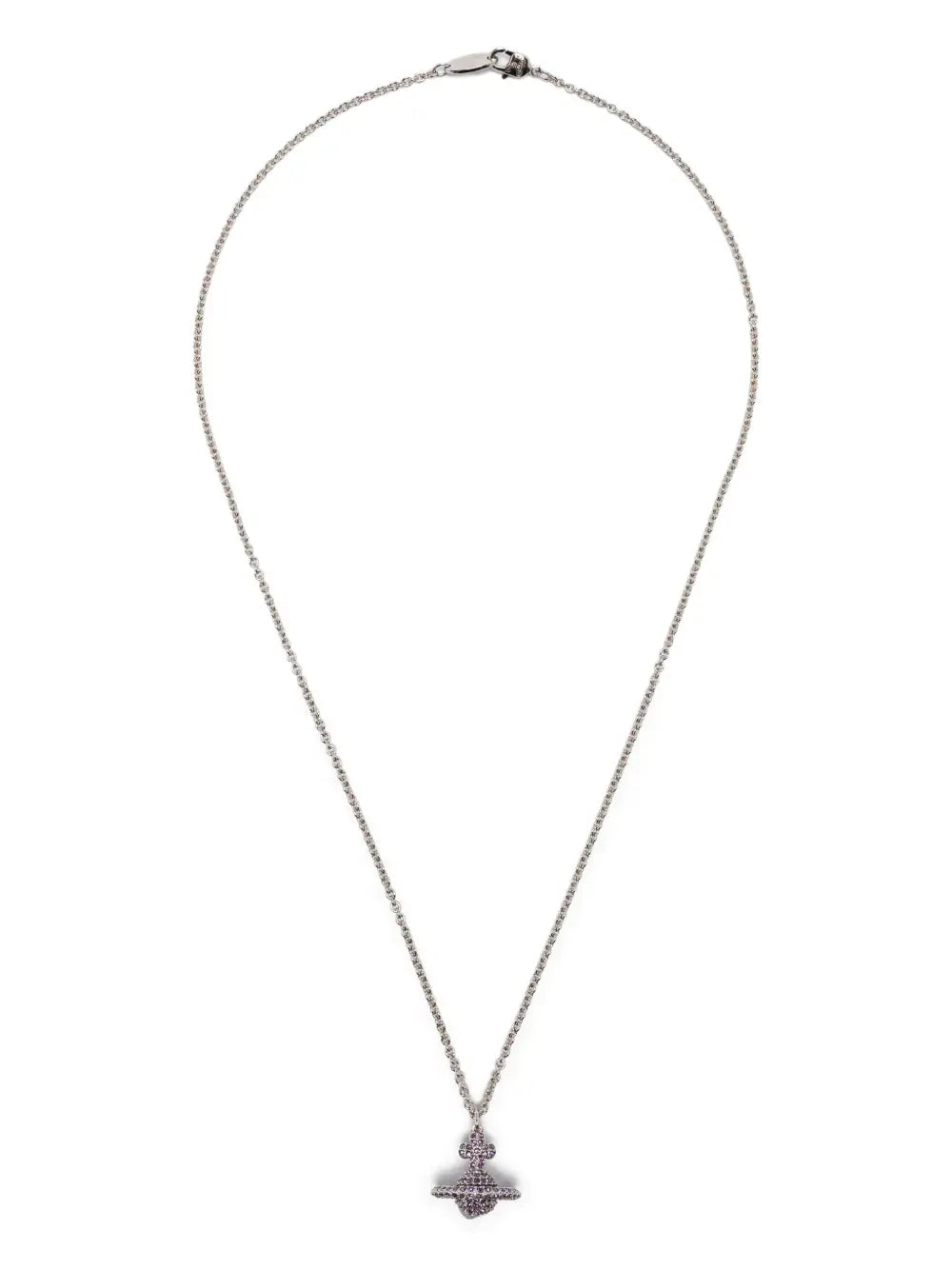 crystal-embellished orb necklace