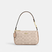 Coach Nolita 19 In Blocked Signature Canvas Gold Sand Tan