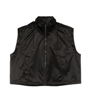 Cropped Gilet with High Collar