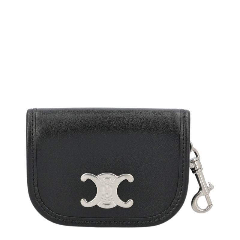 Keyring Nano Besace Triomphe Leather Black