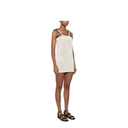 Triomphe Crop Top in Crochetted Cotton