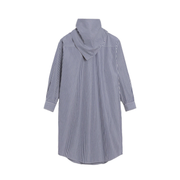 Blue Cotton Bandana Midi Dress