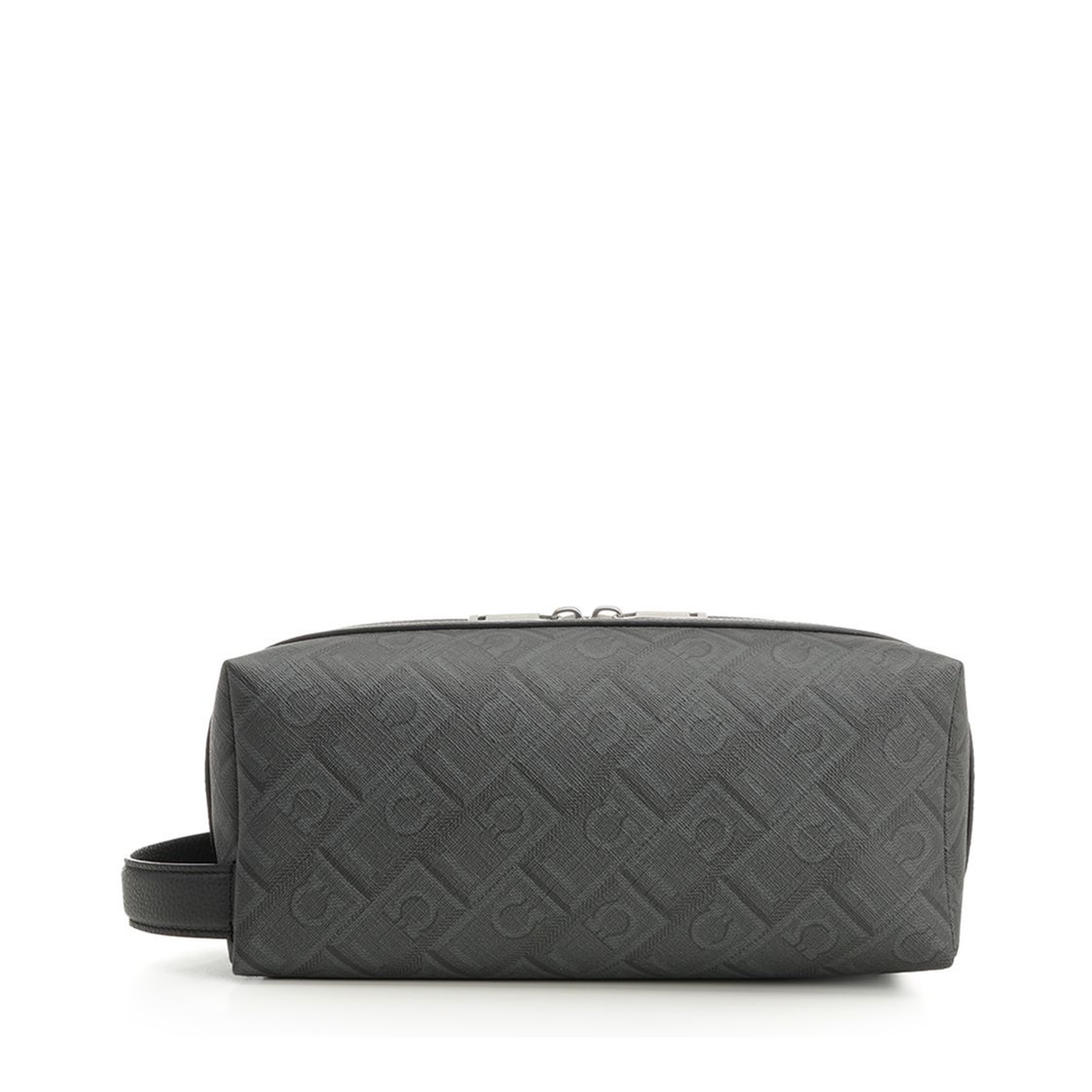 Gancini-Embossed Calf Leather Toiletry Bag