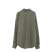 Shirt in Viscose Blend Green