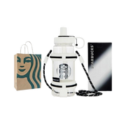 Starbucks Plastic Straw Tumbler with Carry Strap — Men's & Student Edition (Summer Active Series) | Practical for Summer, Large Capacity (760ml), Portable, All-Season Use