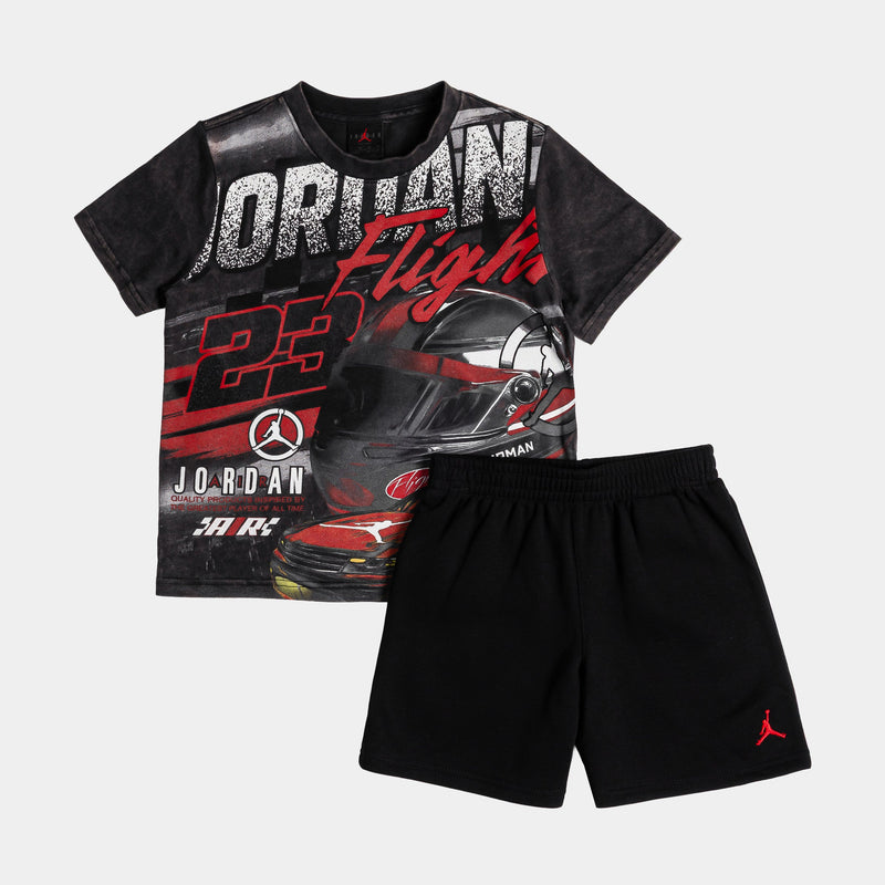 Air Jordan Raceway Short Preschool Set (Black)