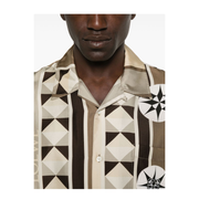 Shorts Sleeve Shirt in Silk Multicolor