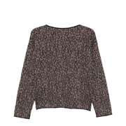 Brown Leopard Print Sweater