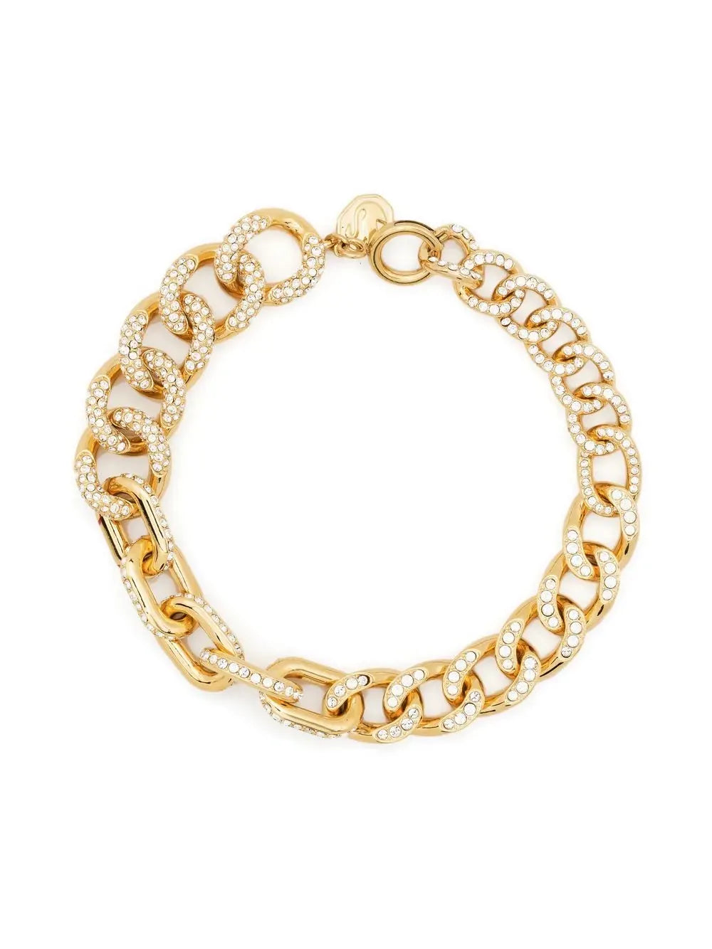 Dextera crystal chain-link bracelet