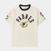 PRO STANDARD San Diego Padres Originals Ringer Mens Short Sleeve Shirt (Beige/Black)