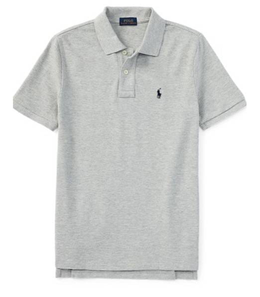 Polo Ralph Lauren  Boys Grey The Iconic Mesh Polo