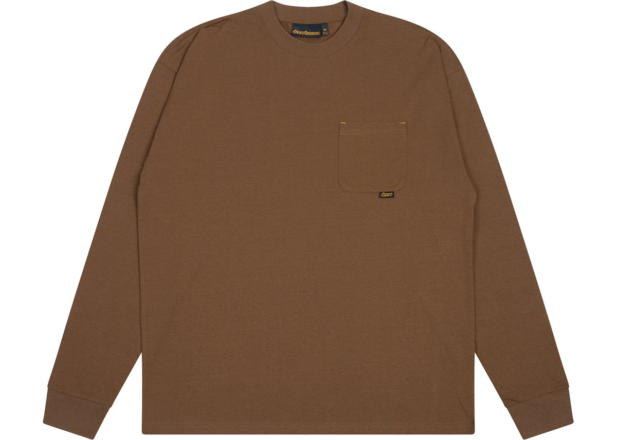 Drew House Basic L/S Pocket T-Shirt Brown