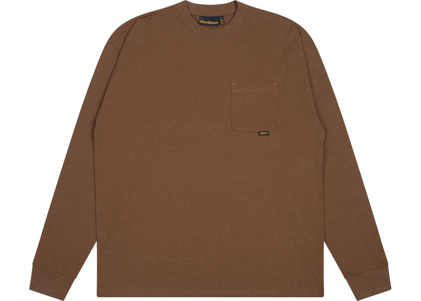 Drew House Basic L/S Pocket T-Shirt Brown