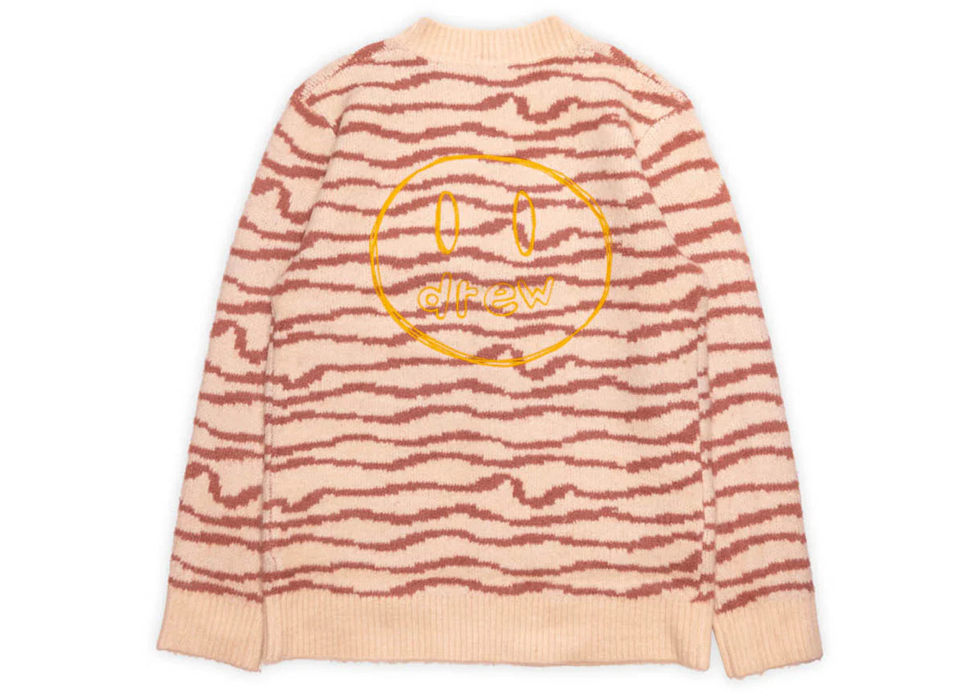 Drew House Sketch Mascot Squiggle Cardigan Ivory/Mauve