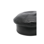 Nappa Leather Beret with Logo