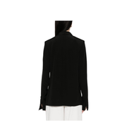 Black Convertible Neck Blazer