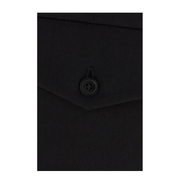 Pleated Gabardine Shorts - Black