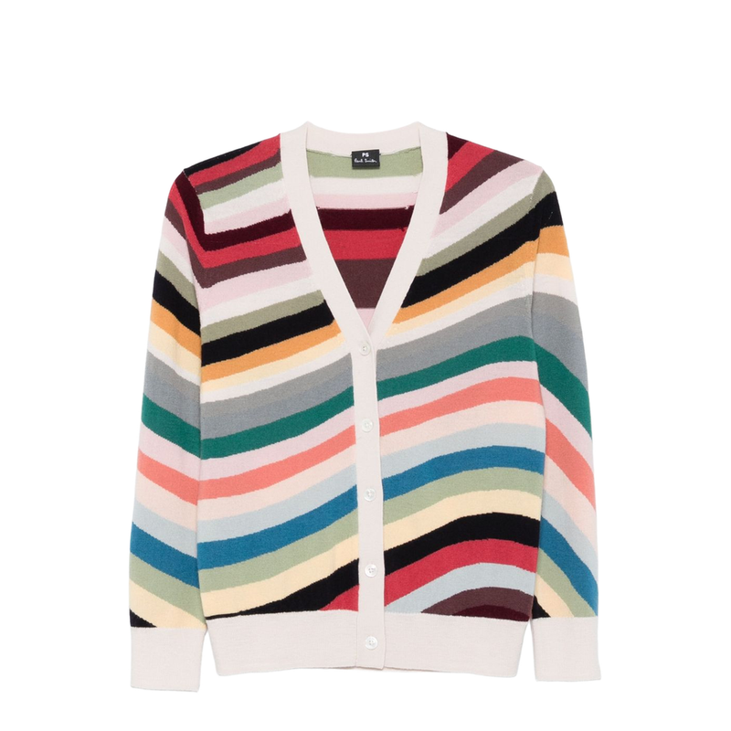 Striped Wool Cardigan