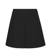 Trapeze Mini Skirt in Gauffered Double Wool