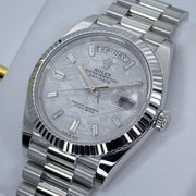 Rolex | Day-Date | 228236 | Platinum | 40 mm | Platinum | Meteorite | Automatic