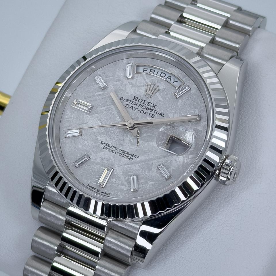 Rolex | Day-Date | 228236 | Platinum | 40 mm | Platinum | Meteorite | Automatic