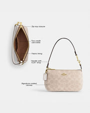 Coach Nolita 19 In Signature Canvas Gold Sand Chalk