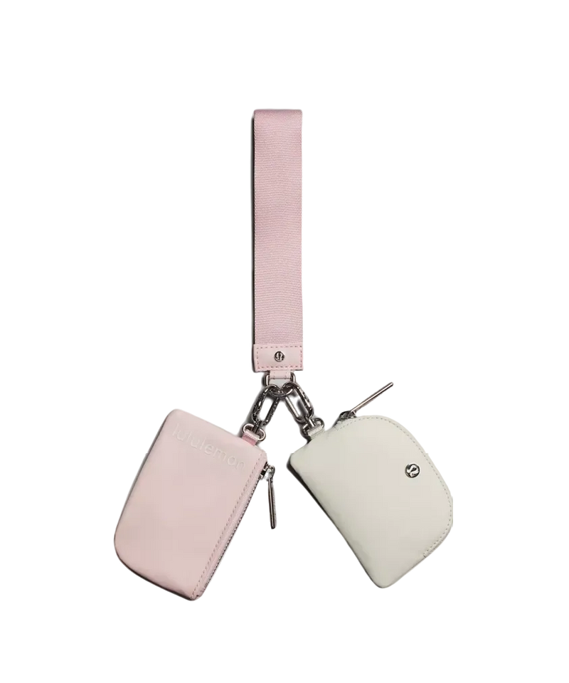 Lululemon Dual Pouch Wristlet Flush Pink/Bone