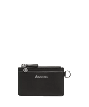 Lululemon Leather Alternative Card Case Black/Silver