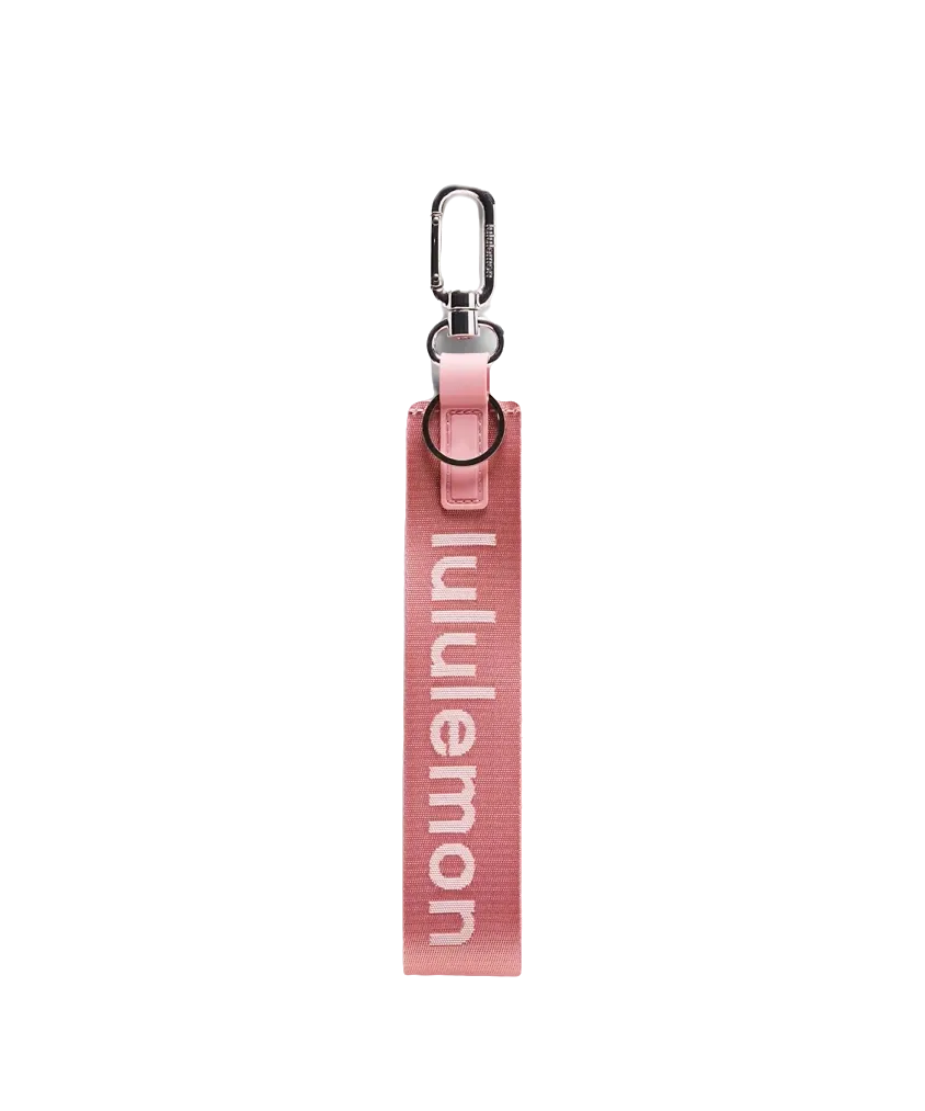 Lululemon Never Lost Keychain Deco Pink/Light Ivory