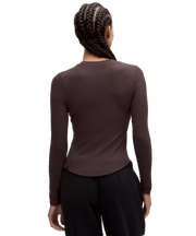 Lululemon Hold Tight Long-Sleeve Henley Sheer Oak