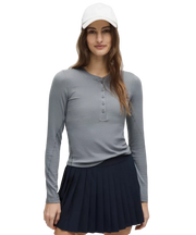 Lululemon Hold Tight Long-Sleeve Henley Solar Grey