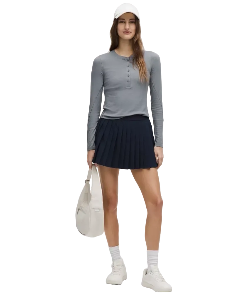 Lululemon Hold Tight Long-Sleeve Henley Solar Grey