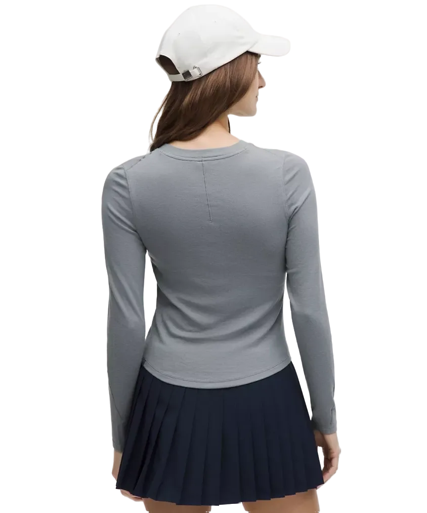 Lululemon Hold Tight Long-Sleeve Henley Solar Grey