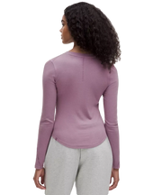Lululemon Hold Tight Long-Sleeve Henley Lavender Lux