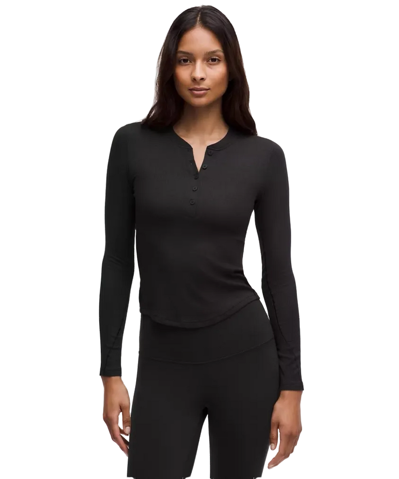 Lululemon Hold Tight Long-Sleeve Henley Black