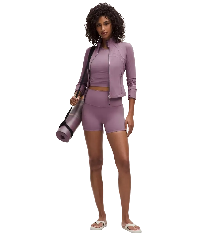 Lululemon Define Cropped Jacket Nulu Lavender Lux/Mirror Silver