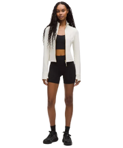Lululemon Define Cropped Jacket Nulu Light Ivory/Gold