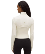 Lululemon Define Cropped Jacket Nulu Light Ivory/Gold