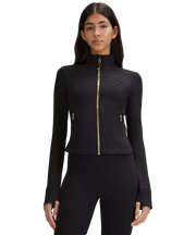 Lululemon Define Cropped Jacket Nulu Black/Gold