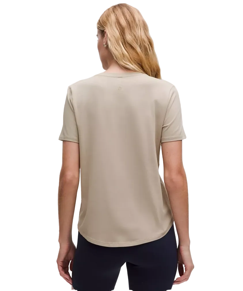 Lululemon Love Curved-Hem Crewneck T-Shirt Sheer Oak