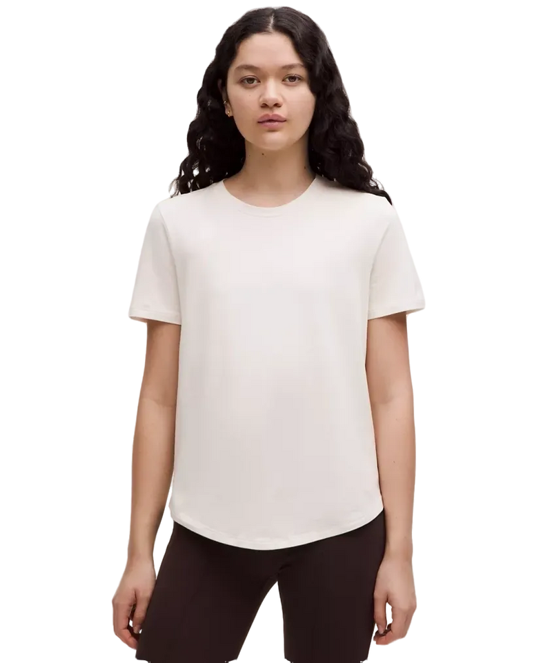 Lululemon Love Curved-Hem Crewneck T-Shirt Light Ivory