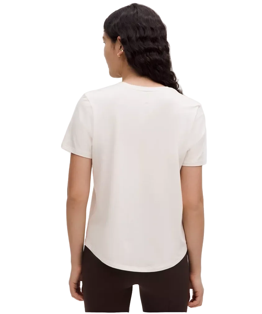 Lululemon Love Curved-Hem Crewneck T-Shirt Light Ivory