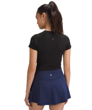 Lululemon Swiftly Tech Cropped Shorts-Sleeve Shirt 2.0 Black