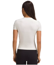 Lululemon Wundermost Ultra-Soft Nulu Hip-Length Crewneck Shirt Bone