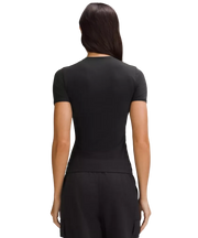 Lululemon Wundermost Ultra-Soft Nulu Hip-Length Crewneck Shirt Black