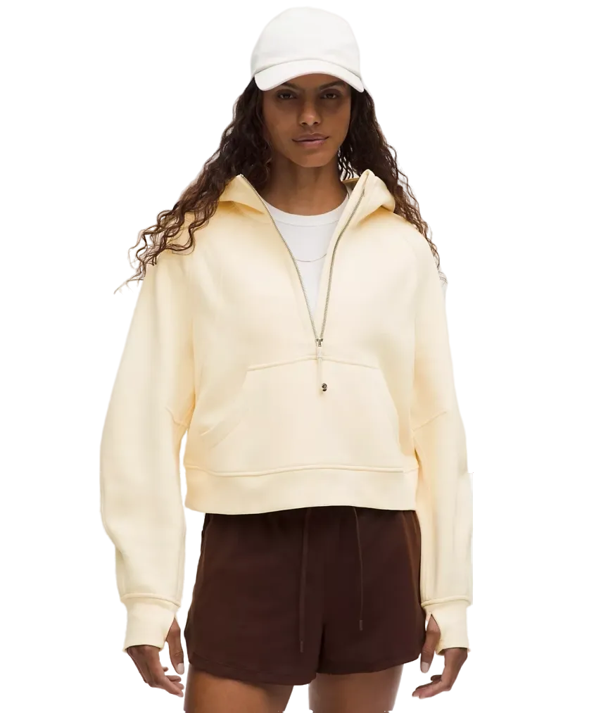 Lululemon Scuba Oversized Half-Zip Hoodie Butter Cream